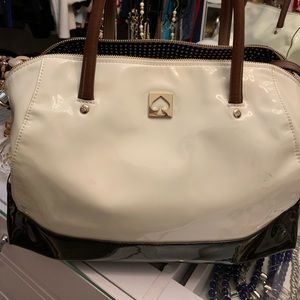 Kate Spade New York large carry on white bag